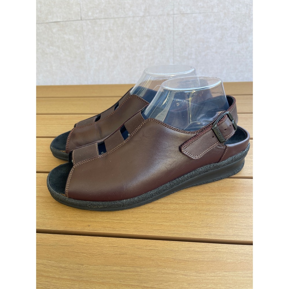 Birkenstock Tatami Brown Leather Slingback Sandals US 10 EU 41 Comfort Lagenlook